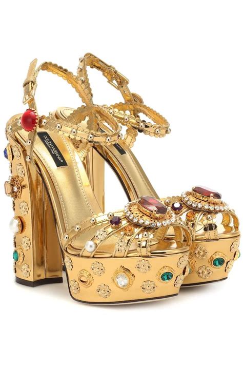 black and gold dolce and gabbana shoes|dolce and gabbana platform heels.